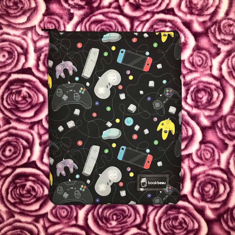 Video Game Gamer Pattern Book Beau Sleeve 8.5 x 11